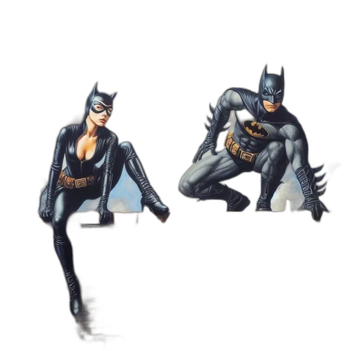 concept art, comic book art, pixel art, 3d render transparent PNG cut-out