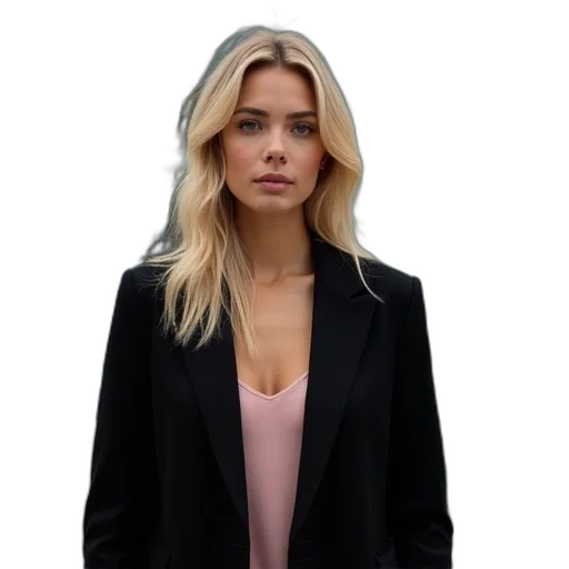 jacket, staff, dress, face transparent PNG cut-out