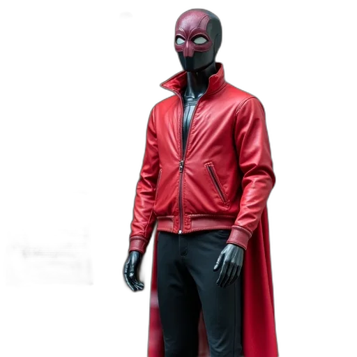 jacket, mask, concept art, comic book art transparent PNG cut-out
