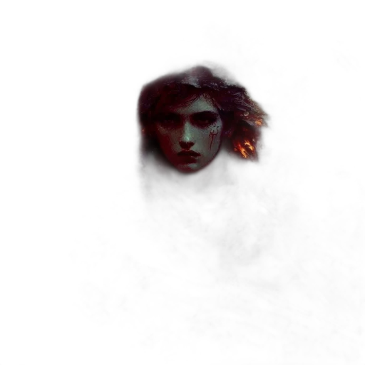 face, hair, dragon, creature transparent PNG cut-out