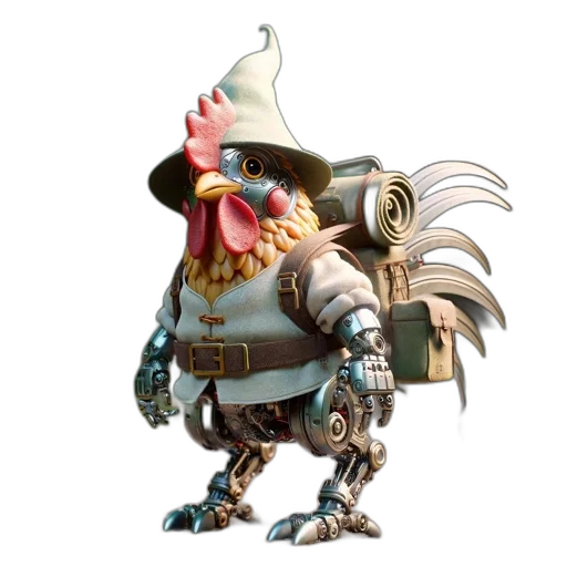 animal, hat, staff, weapon transparent PNG cut-out