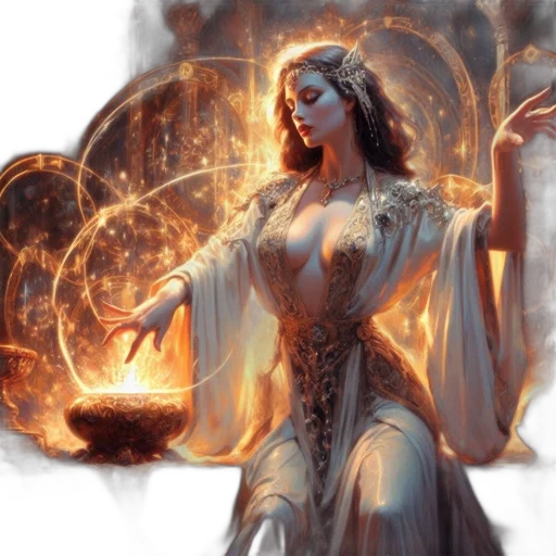 fantasy art, concept art, comic book art, photorealistic transparent PNG cut-out