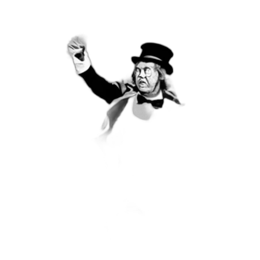 staff, hat, robot, cartoon transparent PNG cut-out