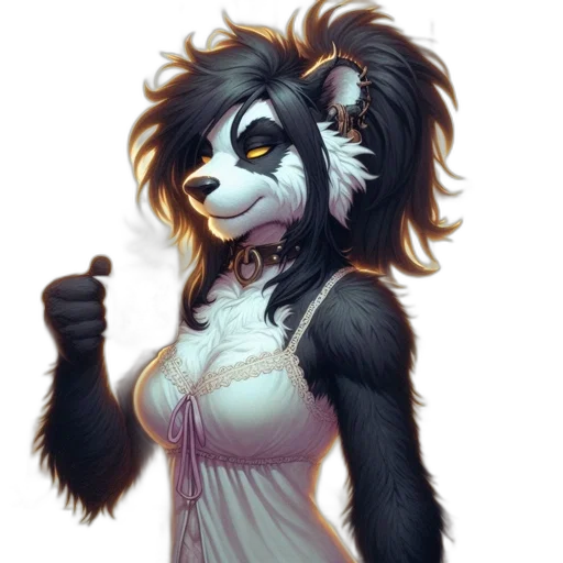 dress, staff, animal, concept art transparent PNG cut-out