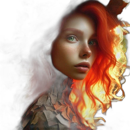 face, dragon, fantasy art, photorealistic transparent PNG cut-out