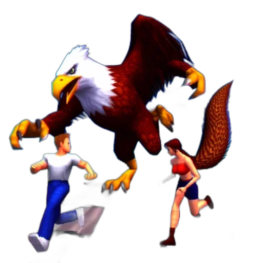 animal, 3d render, concept art, pixel art transparent PNG cut-out
