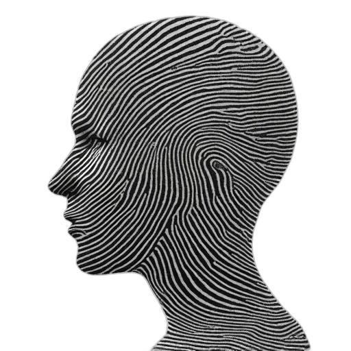 face, mask, hair, robot transparent PNG cut-out