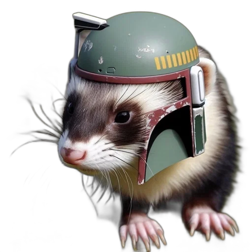 animal, hat, staff, weapon transparent PNG cut-out