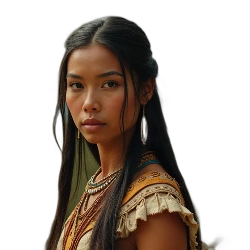 dragon, face, jewelry, staff transparent PNG cut-out