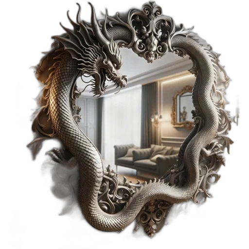 dragon, furniture, creature, mask transparent PNG cut-out