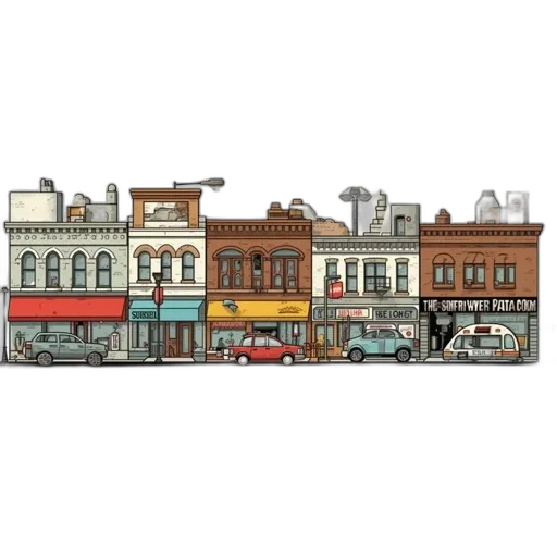 building, furniture, car, concept art transparent PNG cut-out