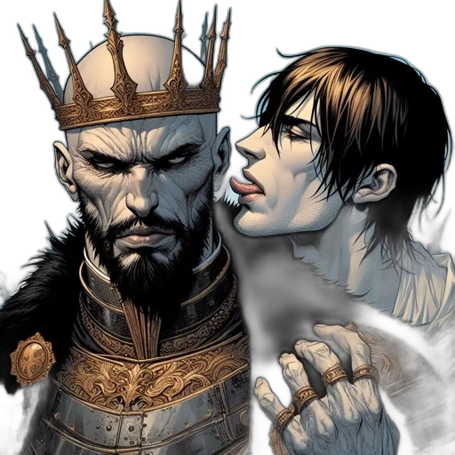 crown, comic book art, concept art, fantasy art transparent PNG cut-out