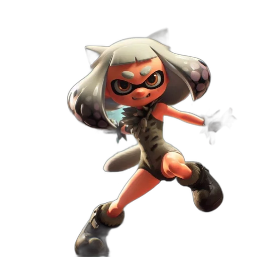 weapon, staff, mask, jacket transparent PNG cut-out