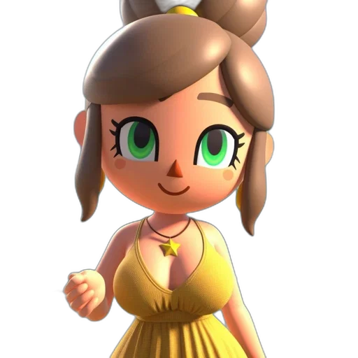 dress, staff, crown, face transparent PNG cut-out