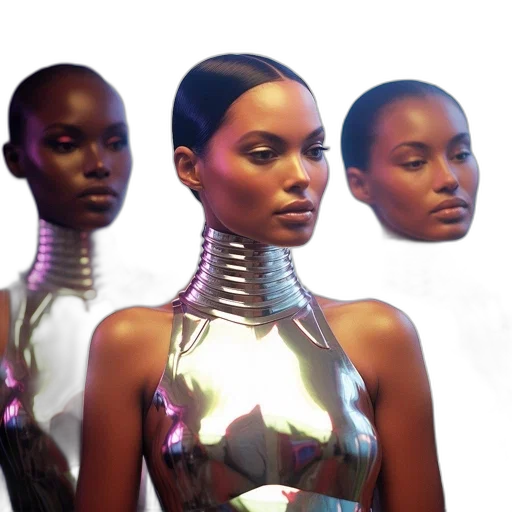 jewelry, robot, concept art, 3d render transparent PNG cut-out