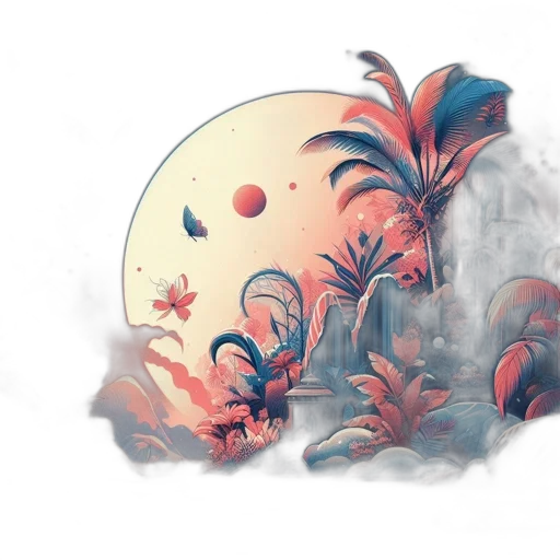 concept art, watercolor, fantasy art, 3d render transparent PNG cut-out