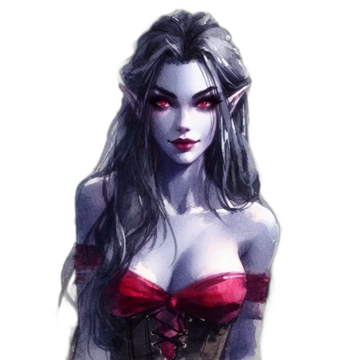 face, dress, fantasy art, concept art transparent PNG cut-out