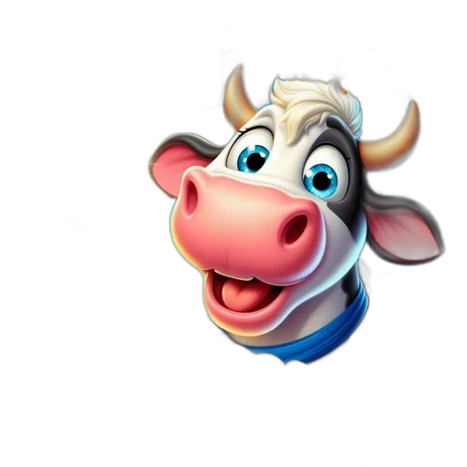 animal, face, food, 3d render transparent PNG cut-out