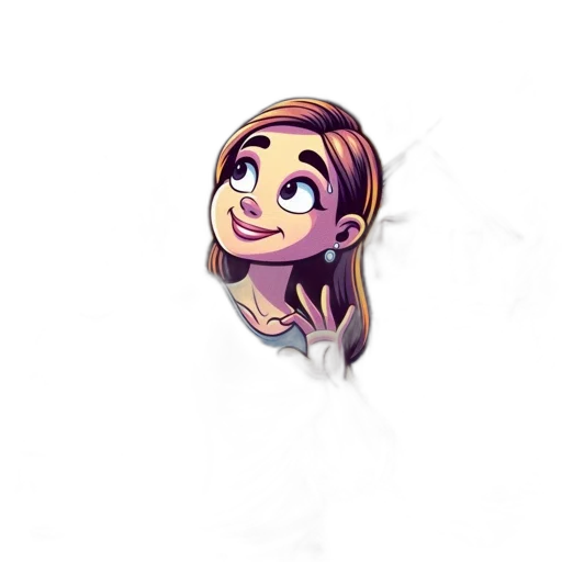 staff, face, cartoon, pixel art transparent PNG cut-out