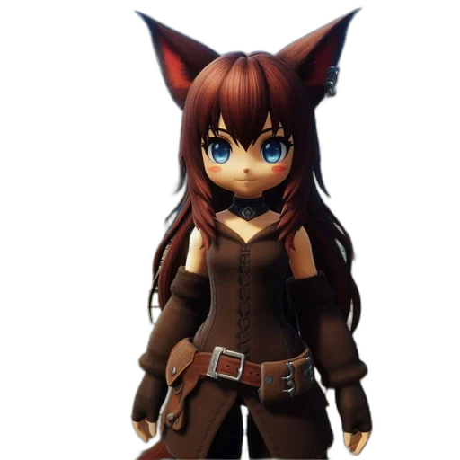 staff, animal, weapon, 3d render transparent PNG cut-out
