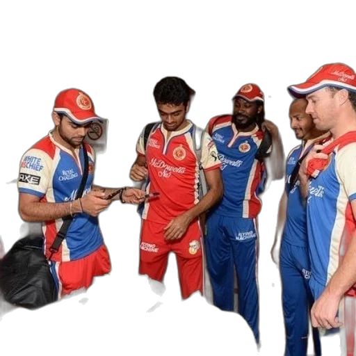 staff, group, cricket, players transparent PNG cut-out