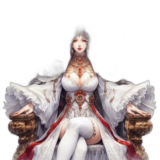 dress, crown, staff, sword transparent PNG cut-out