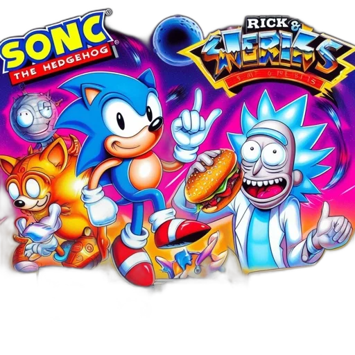 concept art, comic book art, sonic, hedgehog transparent PNG cut-out
