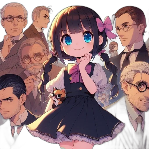 dress, staff, face, anime transparent PNG cut-out