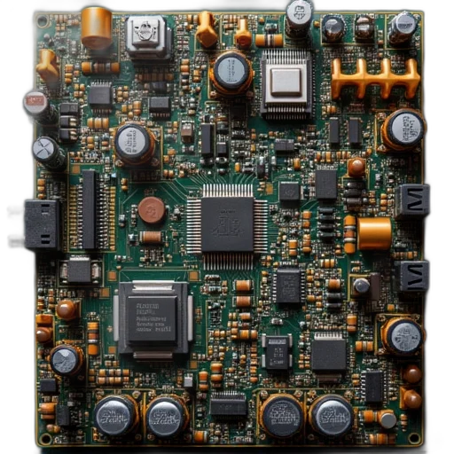 robot, electronics, board, invented transparent PNG cut-out