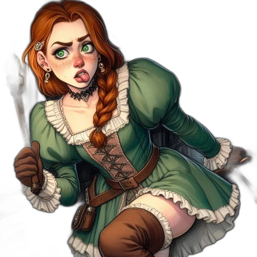 staff, dress, fantasy art, concept art transparent PNG cut-out