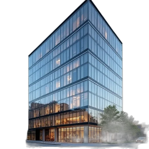 building, 3d render, photorealistic, concept art transparent PNG cut-out