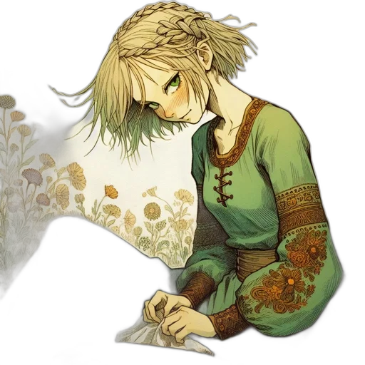 mask, weapon, sword, flower transparent PNG cut-out