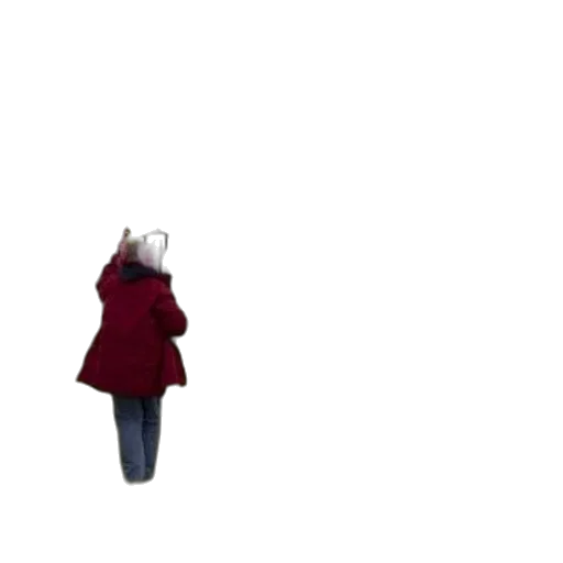 jacket, hat, umbrella, staff transparent PNG cut-out