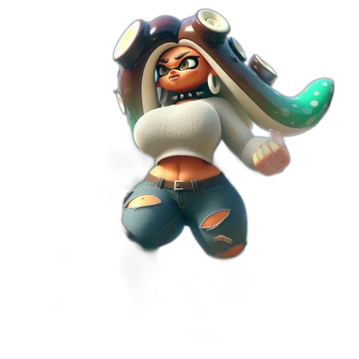 weapon, jacket, staff, mask transparent PNG cut-out