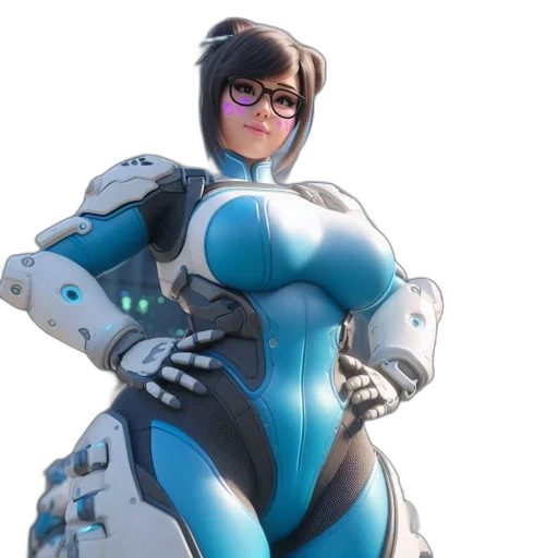 robot, weapon, dress, face transparent PNG cut-out