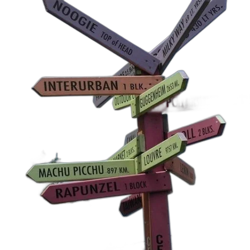 sign, post, signs, pointing transparent PNG cut-out