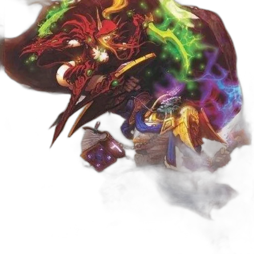 dragon, mask, creature, staff transparent PNG cut-out