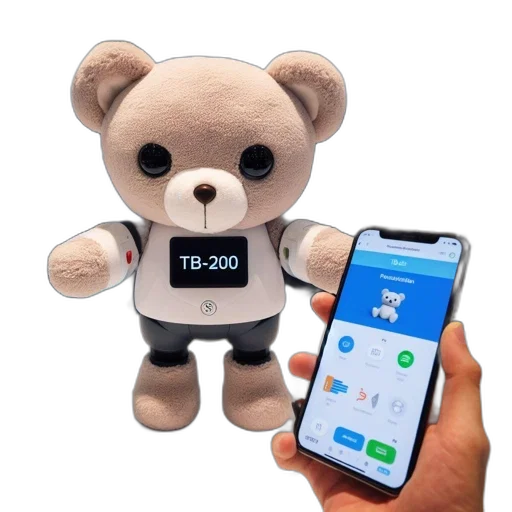 interactive, electronic, teddy, bear transparent PNG cut-out