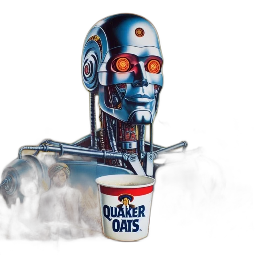 robot, concept art, cyberpunk, 3d render transparent PNG cut-out