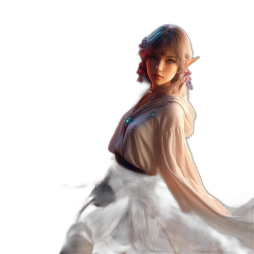 dress, dragon, sword, face transparent PNG cut-out