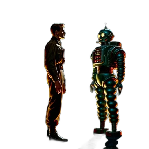 robot, jacket, mask, concept art transparent PNG cut-out