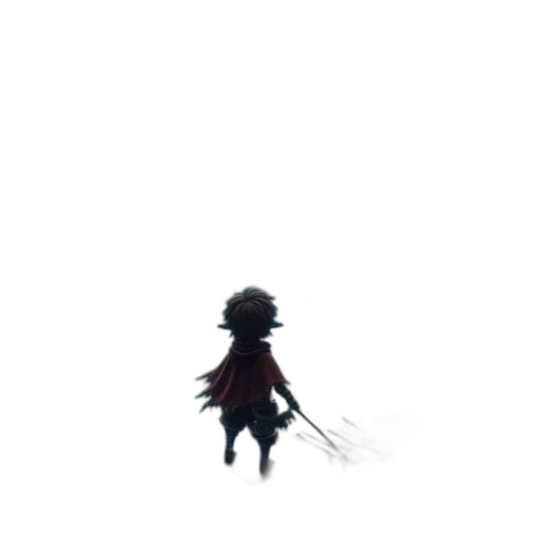 creature, sword, hair, weapon transparent PNG cut-out