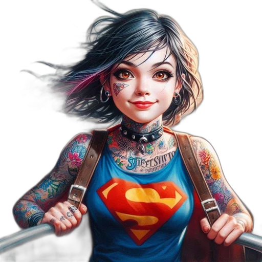 comic book art, concept art, fantasy art, cartoon transparent PNG cut-out