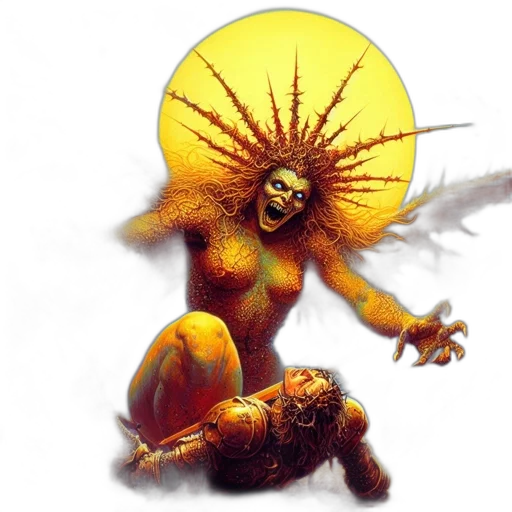 staff, creature, hair, mask transparent PNG cut-out