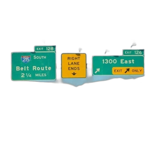 highway, signs, indicating, belt transparent PNG cut-out