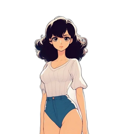 dress, hair, flower, anime transparent PNG cut-out