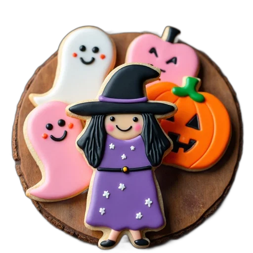 cartoon, 3d render, collection, halloween-themed transparent PNG cut-out