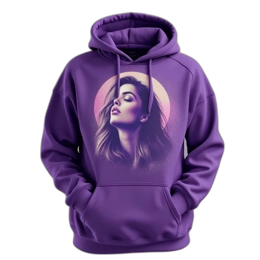 jacket, vaporwave, photorealistic, purple transparent PNG cut-out