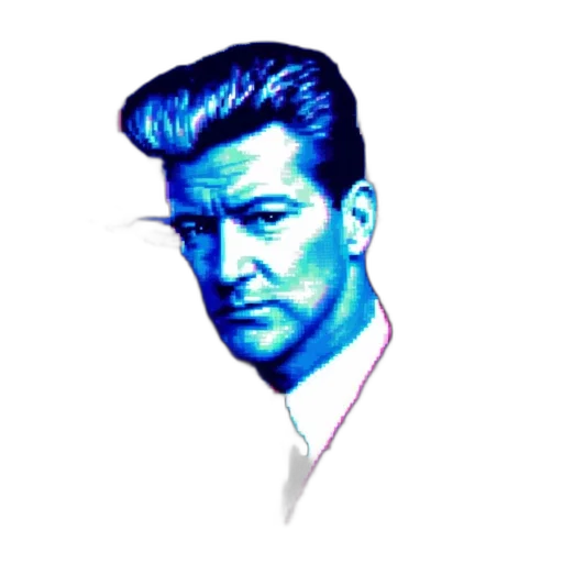 face, hair, jacket, staff transparent PNG cut-out