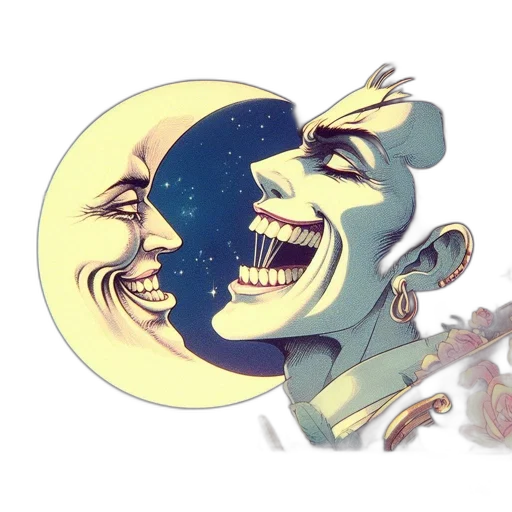 mask, concept art, vaporwave, comic book art transparent PNG cut-out